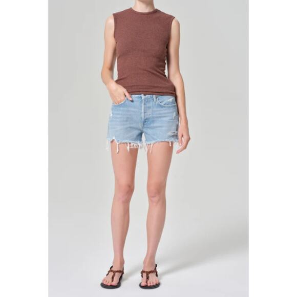 AGOLDE Parker Vintage Cut Off‎ Jean Shorts Swapmeet Size 29 - Picture 1 of 10